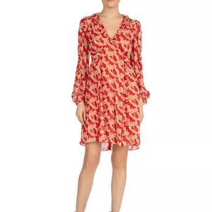 The Kooples Volute Paisley Print Ruffled Dress